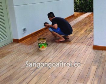 Bảo dưỡng sàn gỗ ngoài trời