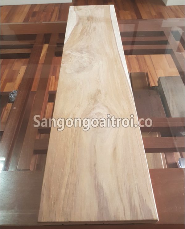 Sàn gỗ Teak Lào ngoài trời mặt 180mm