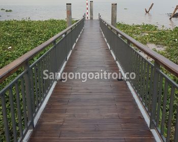 Sàn gỗ Teak ngoài trời cho cầu dẫn