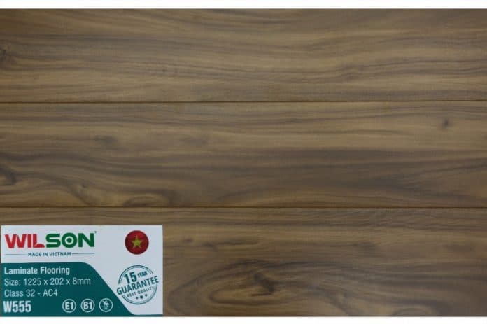 Sàn gỗ Wilson W555 - Sàn gỗ công nghiệp giá rẻ, Made in Việt Nam