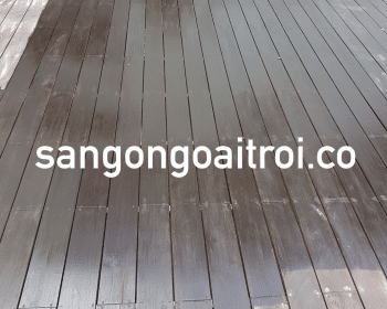 Sàn gỗ Teak ngoài trời lên màu