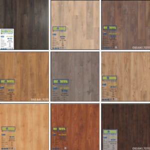 Mã màu Binyl 12mm cốt trắng